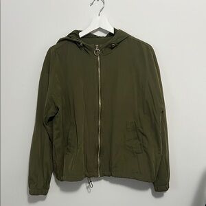 Olive Green Hooded Jacket